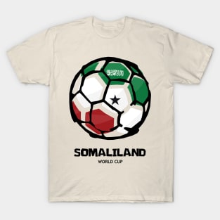 Somaliland Football Country Flag T-Shirt